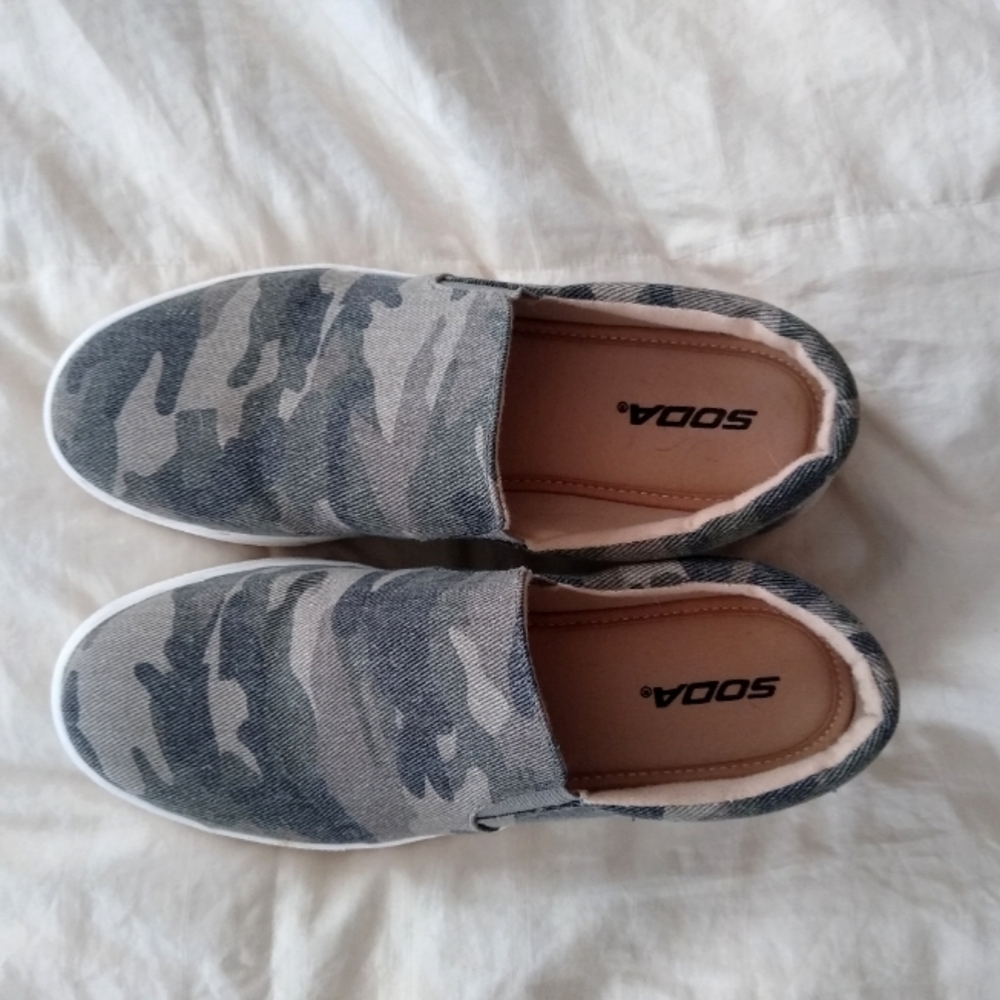 Soda Camo Slip On Shoes
